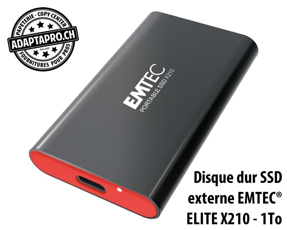 Emtec - EMT-ECSSD1TX210 - Disque dur SSD externe EMTEC® ELITE X210 - 1To