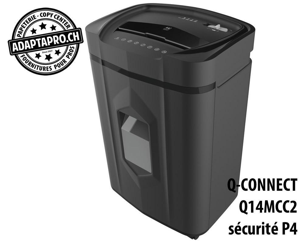Q-Connect - KF17131 - Destructeur de documents Q-CONNECT® Q14MCC2 - sécurité P4