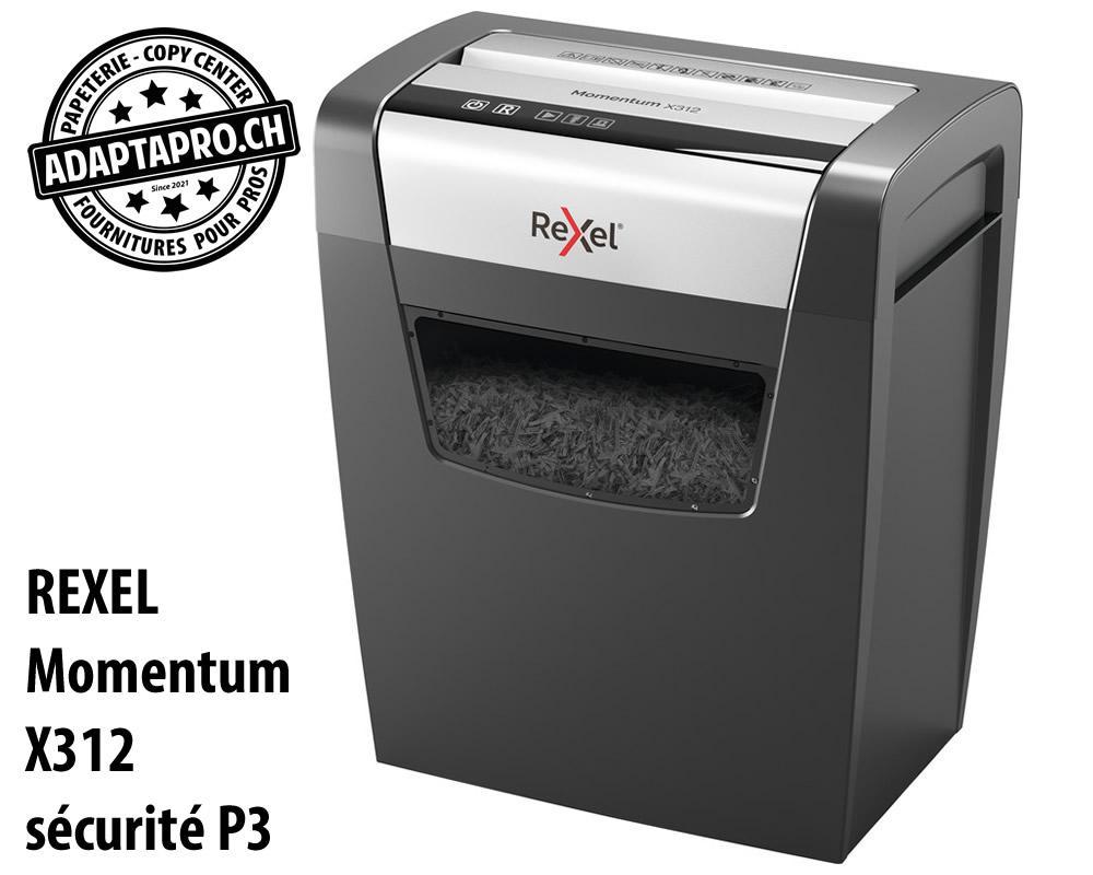 Rexel - REX-2104572EU - Destructeur de documents REXEL® Momentum X312 - sécurité P3