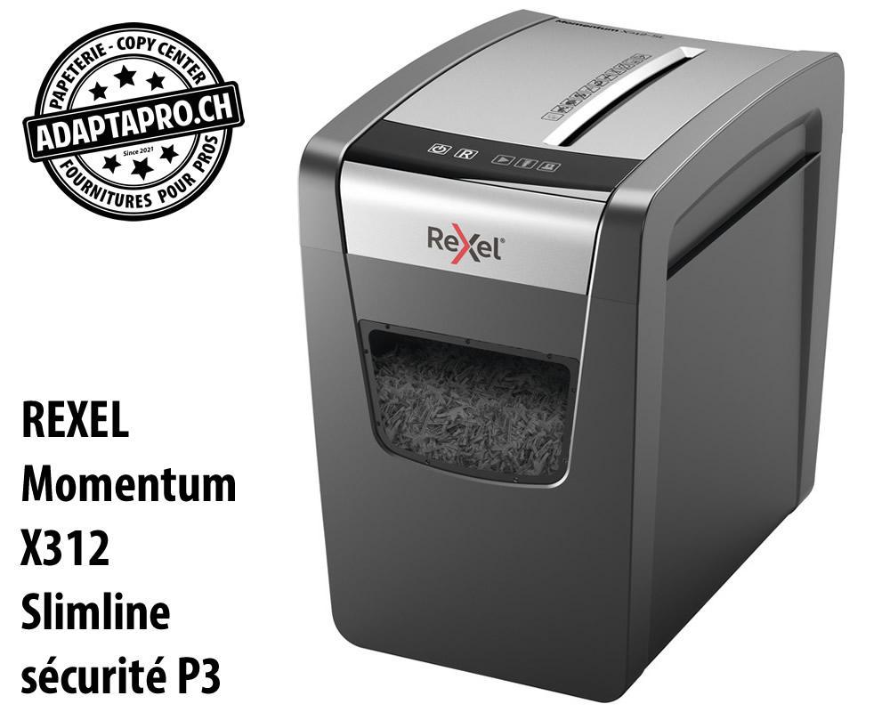 Rexel - REX-2104574EU - Destructeur de documents REXEL® Momentum X312 Slimline - sécurité P3