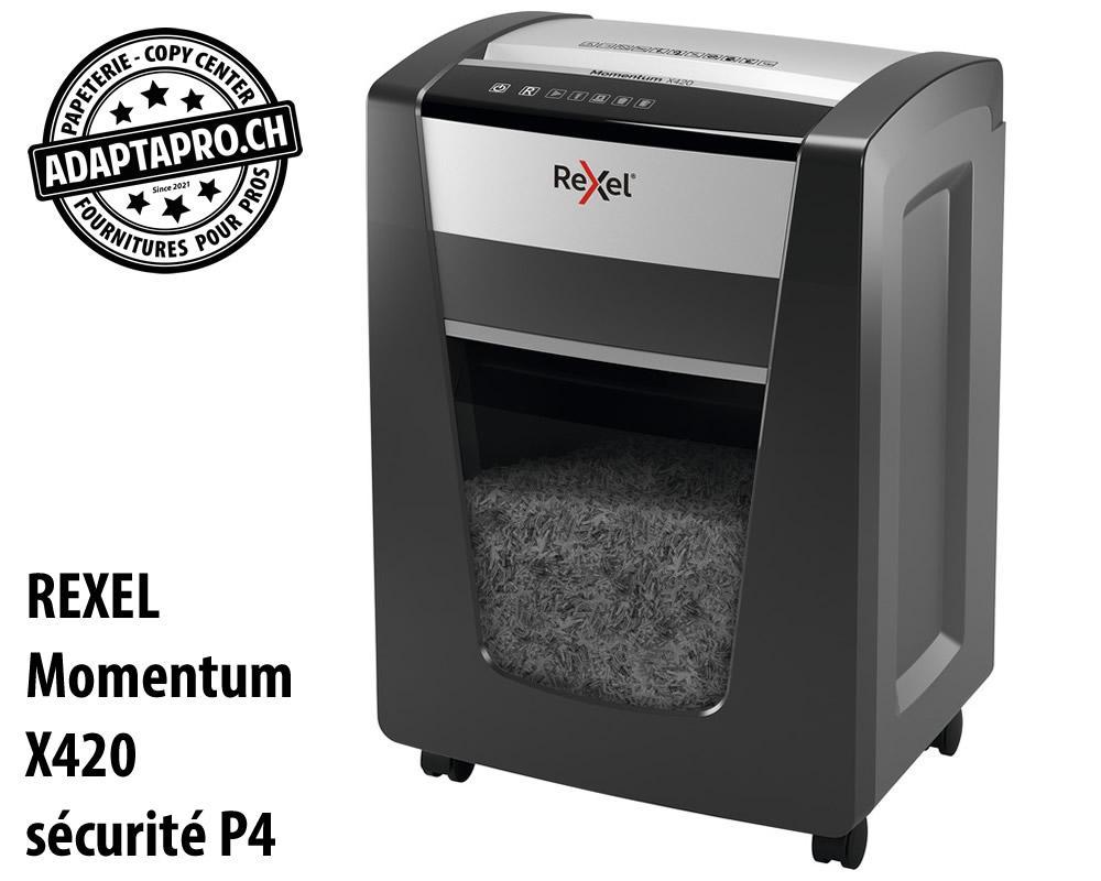 Rexel - REX-2104578CH - Destructeur de documents REXEL® Momentum X420 - sécurité P4