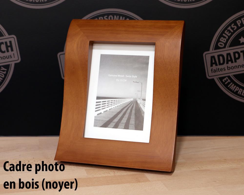 AdaptaPro - ZIM-0010 - Cadre photo en Bois - Premium - NOYER - modèle 10 - 13x18cm
