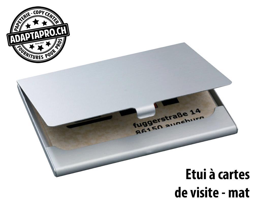Sigel - SIG-VZ135 - Etui pour cartes de visite SIGEL aluminium mat