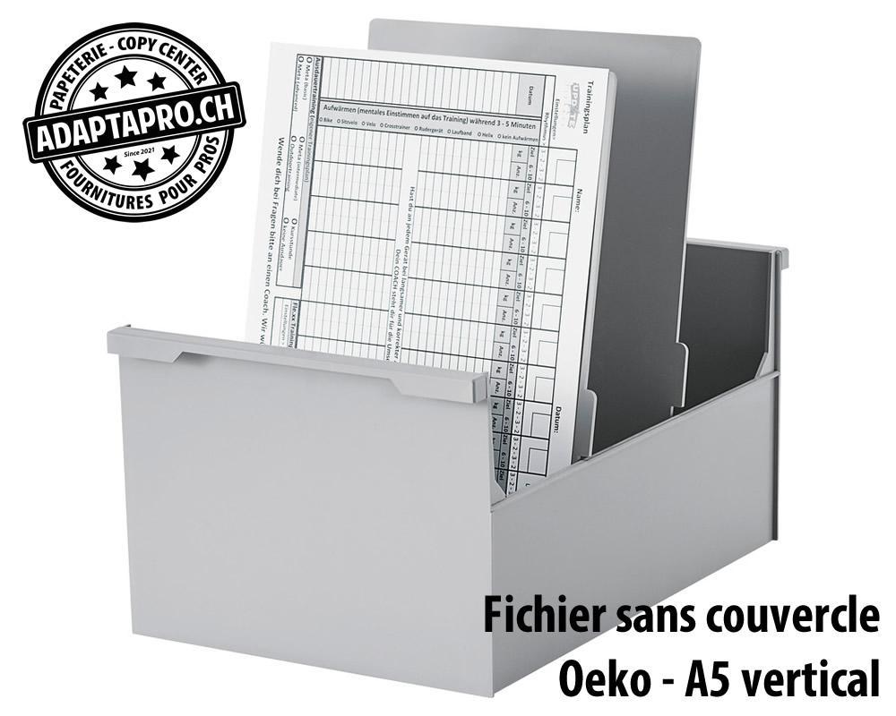 Styro - STY-30-5632.85 - Fichier sans couvercle STYRO Oeko - A5 vertical - gris