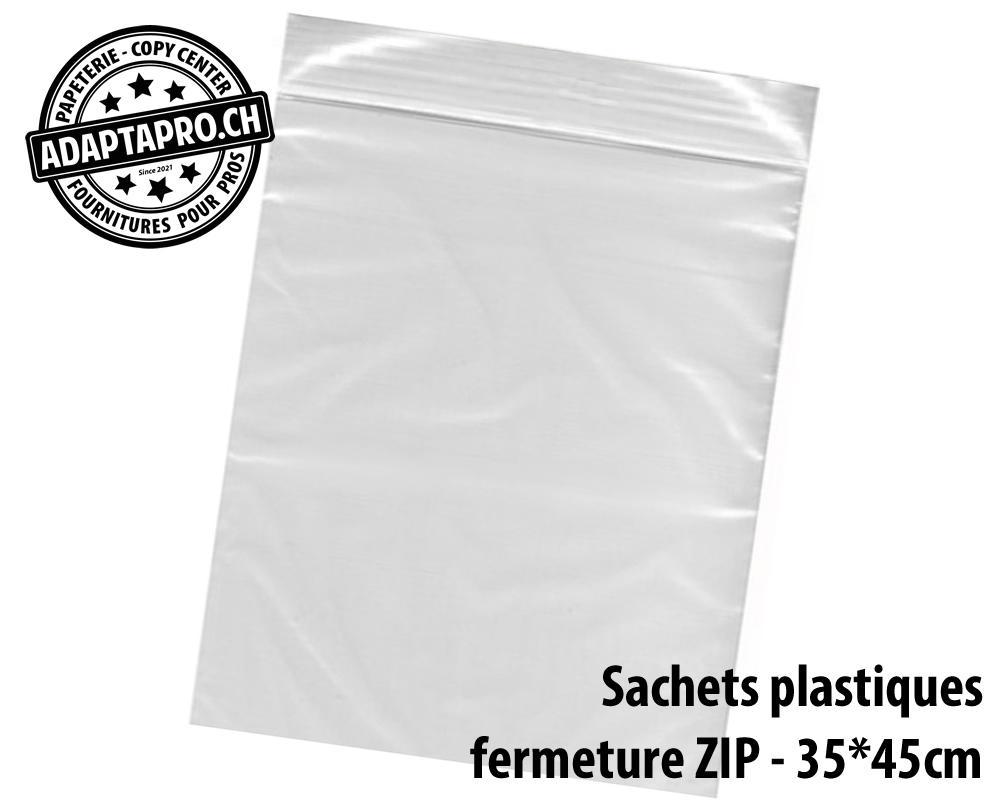 AdaptaPro - GripBag-3545 - Sachets plastiques - fermeture ZIP - 350*450mm (l*h) - 100 pces