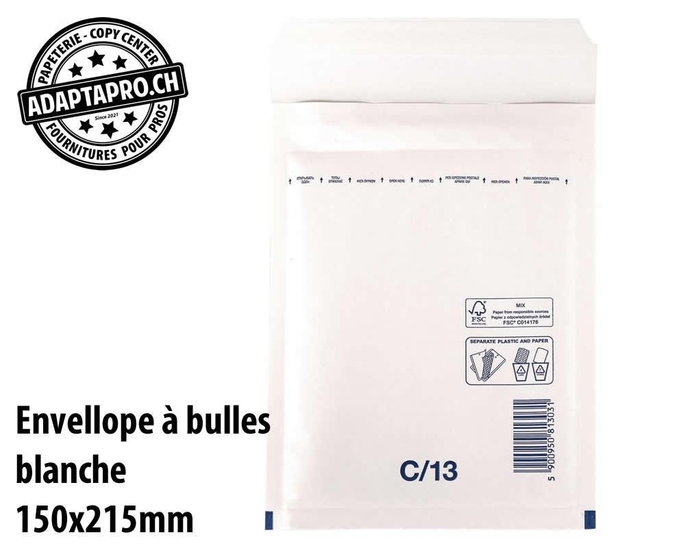 AdaptaPro - ENVBUL-1521 - Envellope à bulles - blanche - C/13 - 150x215mm