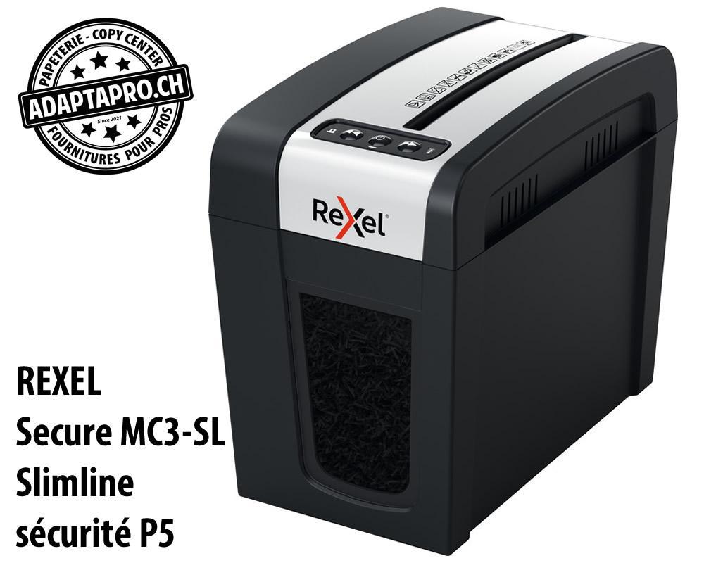 Rexel - REX-2020131EU - Destructeur de documents REXEL® Secure MC3-SL Slimline - sécurité P5
