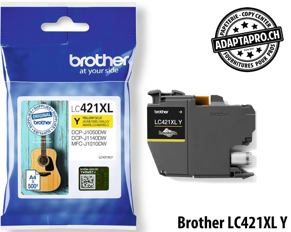 Brother - BRO-LC421XLY - Cartouches d'encre/têtes d'impression BROTHER - LC-421 XL Y - Jaune