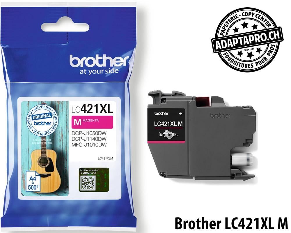 Brother - BRO-LC421XLM - Cartouches d'encre/têtes d'impression BROTHER - LC-421 XL M - Magenta