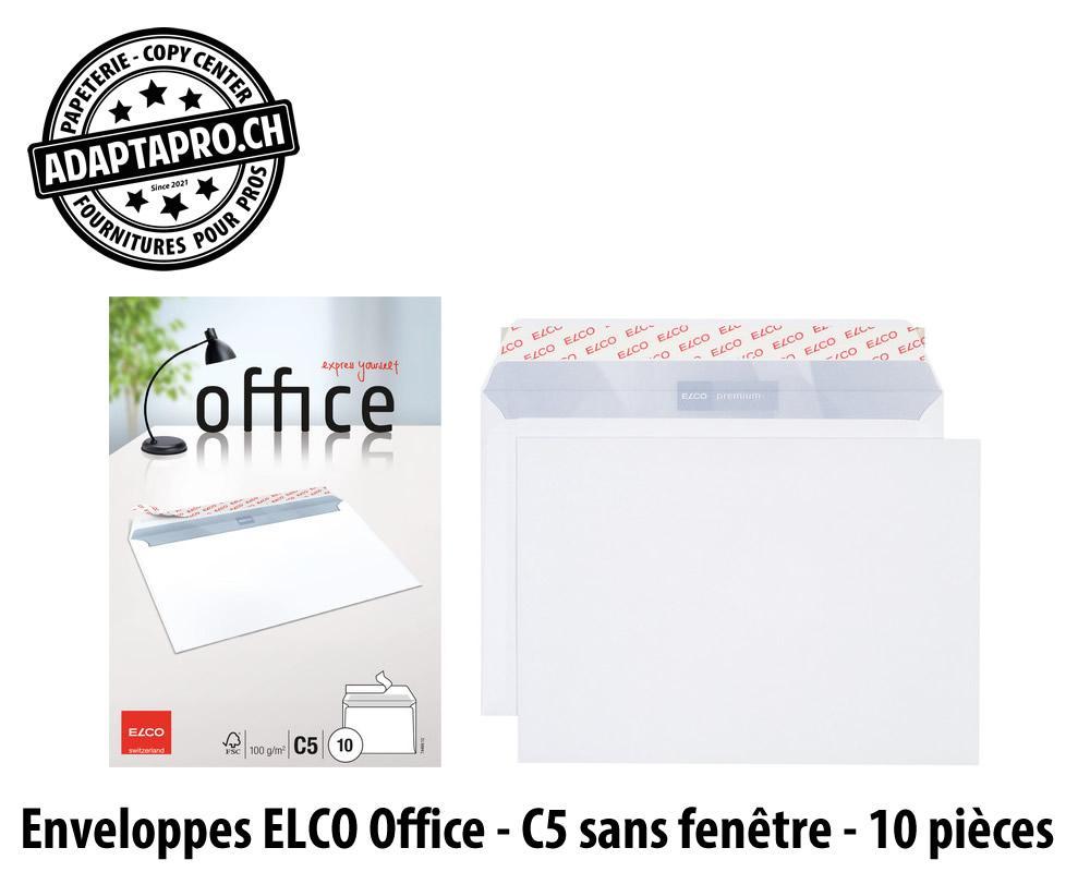 Elco - ELC-74469.12 - Enveloppes ELCO Office - petit emballage - C5 sans fenêtre - 10 pièces