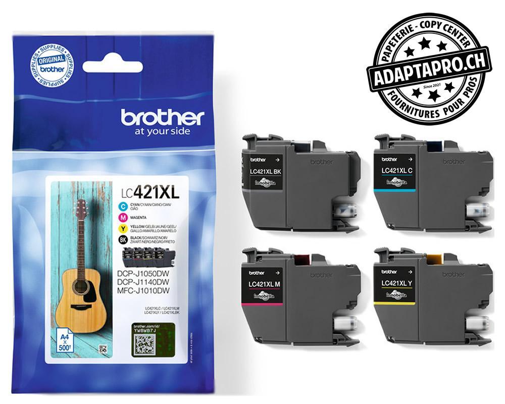 Brother - BRO-LC421XLVAL - Cartouches d'encre/têtes d'impression BROTHER - LC-421 XL Value Pack