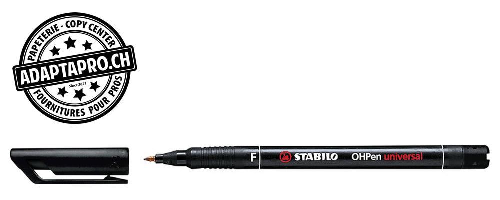 Stabilo - STA-842/46 - Stylo-feutre - STABILO OHPen universel permanent - 0.7mm - noir