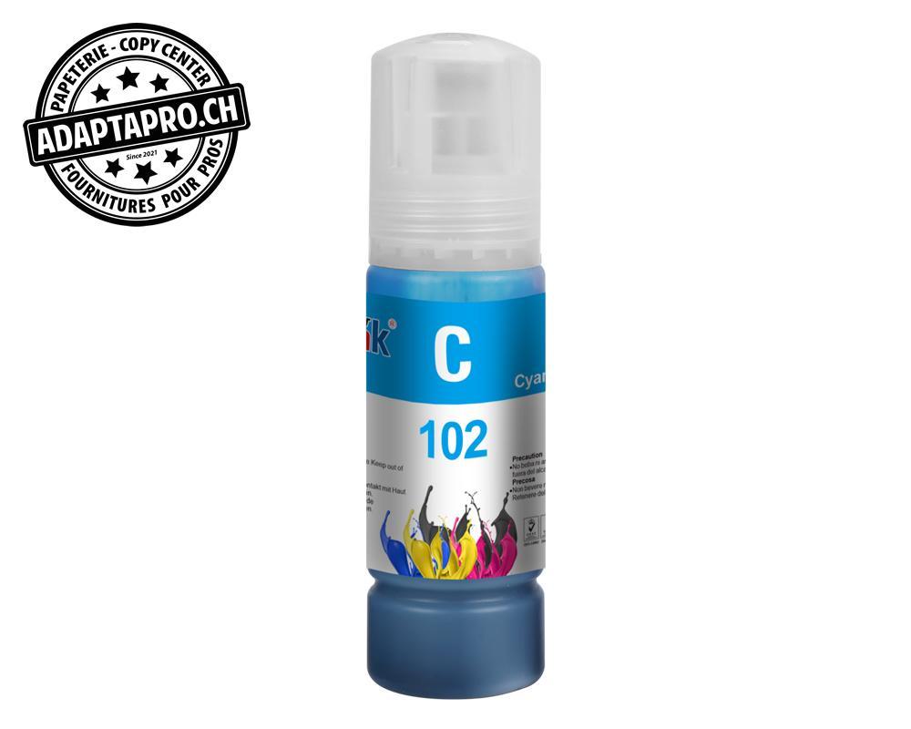 StarInk - SI-BTL-102C - Bouteille d'encre Compatible Epson 102 - 70ml - Cyan