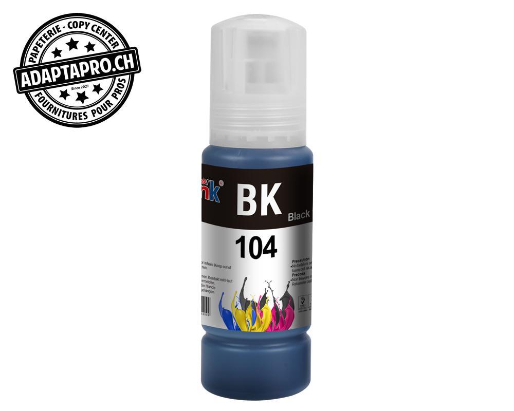 StarInk - SI-BTL-104BK - Bouteille d'encre Compatible Epson 104 - 70ml - Noir