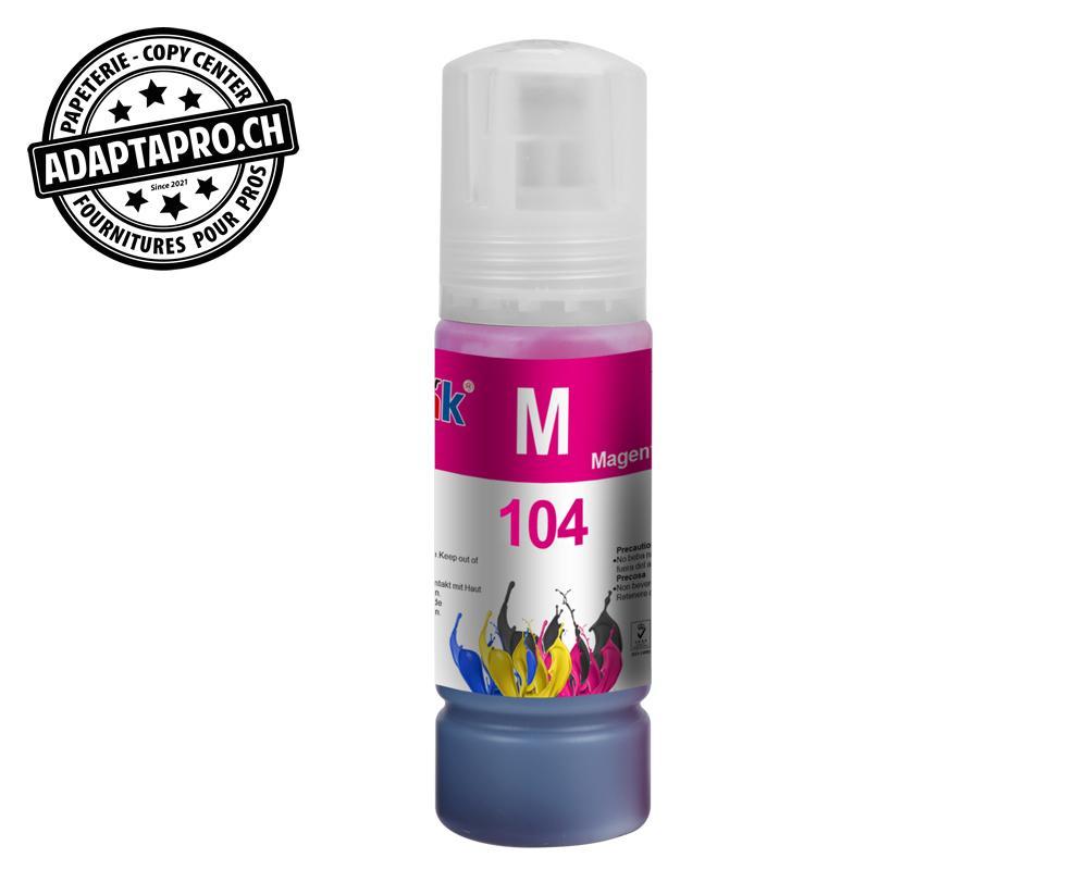 StarInk - SI-BTL-104M - Bouteille d'encre Compatible Epson 104 - 70ml - Magenta