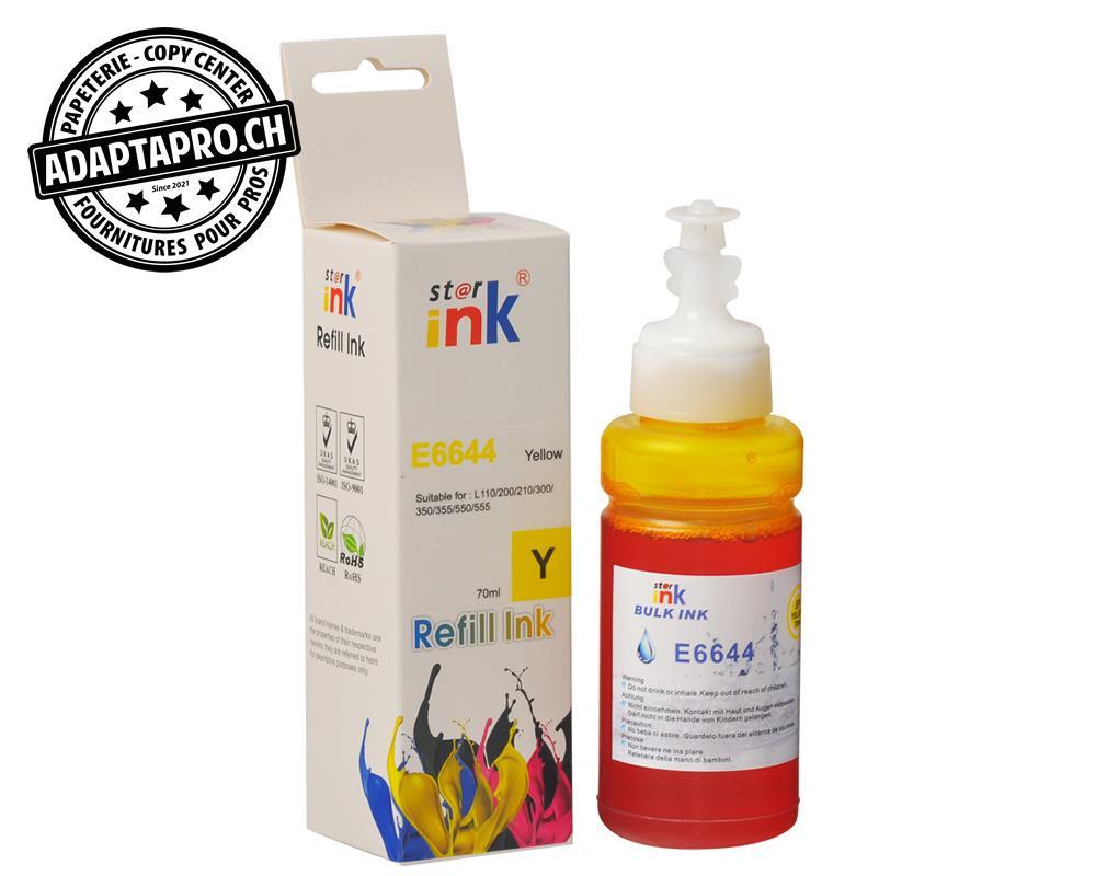 StarInk - SI-BTL-664Y - Bouteille d'encre Compatible Epson T6644 - 70ml - Jaune