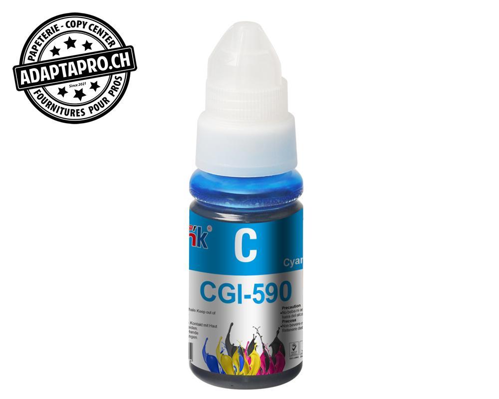 StarInk - SI-BTL-GI-590C - Bouteille d'encre Compatible Canon GI-590 C - 70ml - Cyan