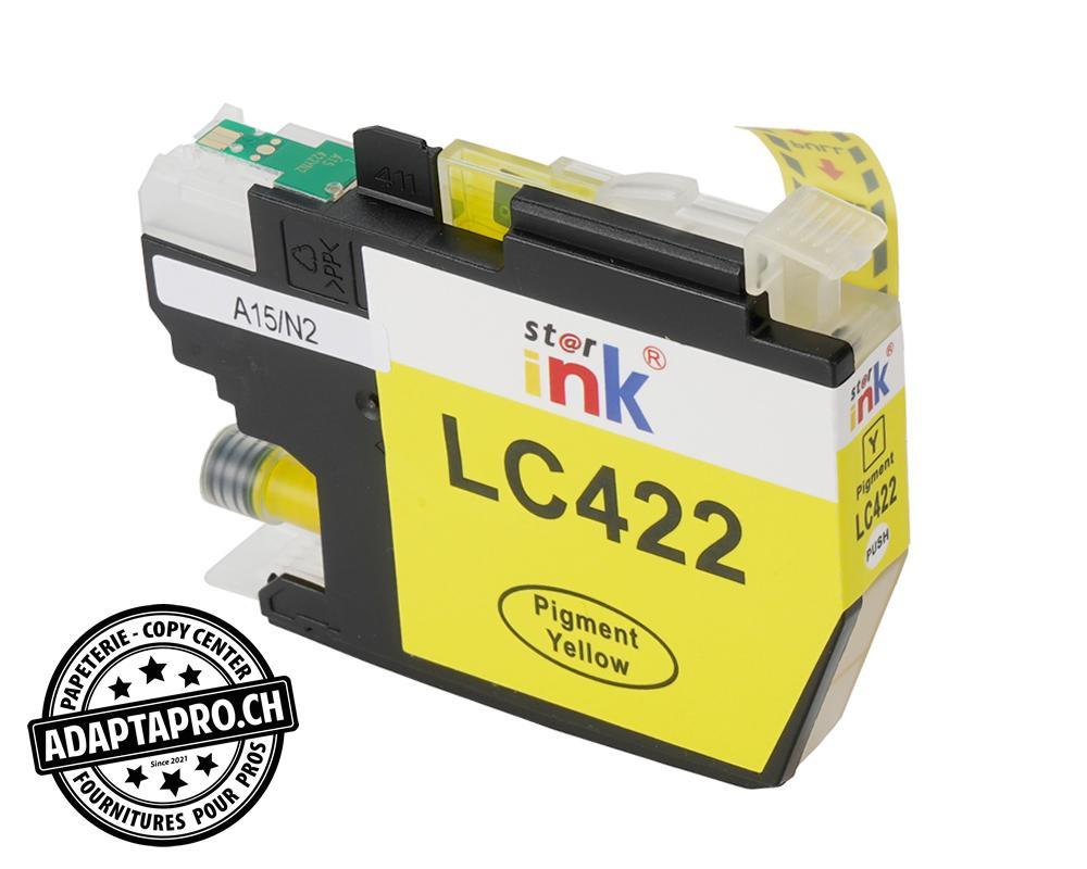 StarInk - SI-LC422-Y - Cartouche d'encre compatible - Brother LC-422 Y - Jaune (11ml / 600 feuilles)