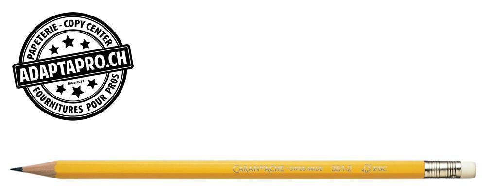 Caran d'Ache - CDA-351.272 - Crayon graphite avec gomme - CARAN D'ACHE 341 - HB