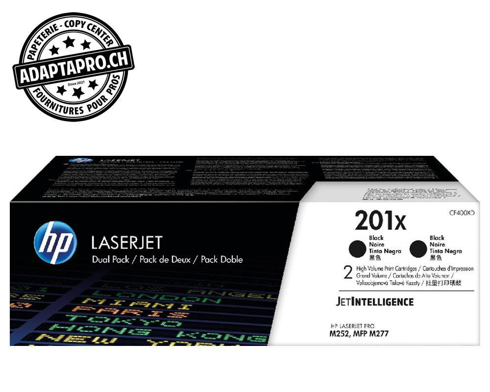 HP - HP-CF400XD - Cartouches de toner HP - 201X - noir - 2800 copies - 2 pièces