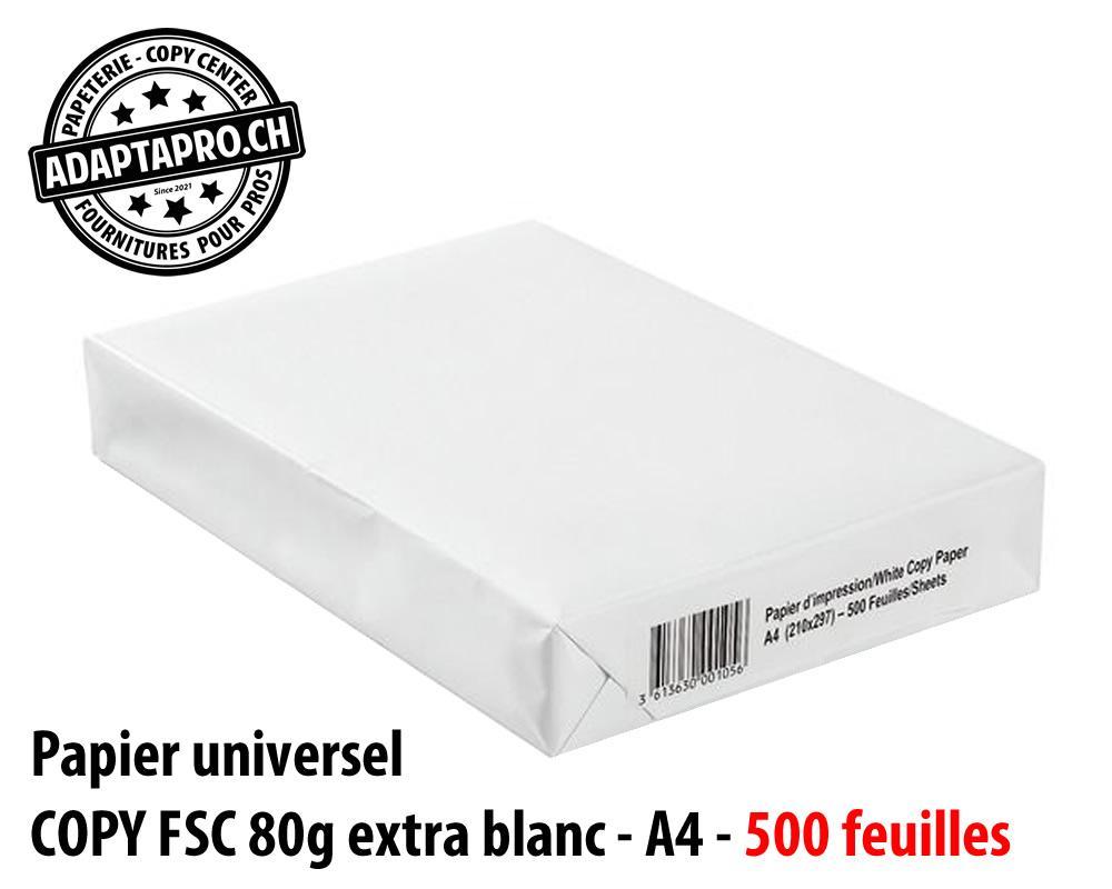 AdaptaPro - ADP-A4B80 - Papier universel COPY - FSC 80g - extra blanc - A4 - 500 feuilles