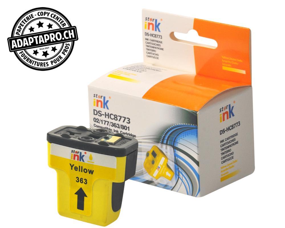 StarInk - SI-H363-Y - Cartouche d'encre compatible - HP 363 Y (HC8773) - Jaune