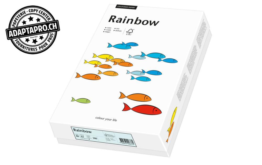 Rainbow - RBW-88042696 - Papier à copier couleur RAINBOW - A4 80g - bleu clair - 500 feuilles