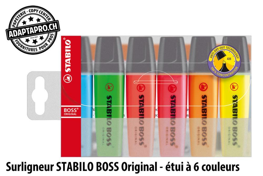 Stabilo - STA-70/6 - Surligneur STABILO BOSS Original - étui à 6 couleurs