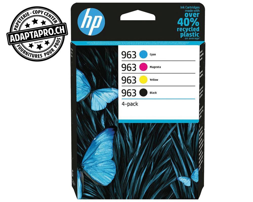 HP - HP-6ZC70AE - Cartouches d'encre / têtes d'impression HP - 963 - 4-pack couleurs + noir