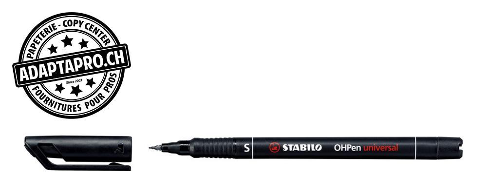 Stabilo - STA-841/46 - Stylo-feutre - STABILO OHPen universel permanent - superfin 0.4mm - noir