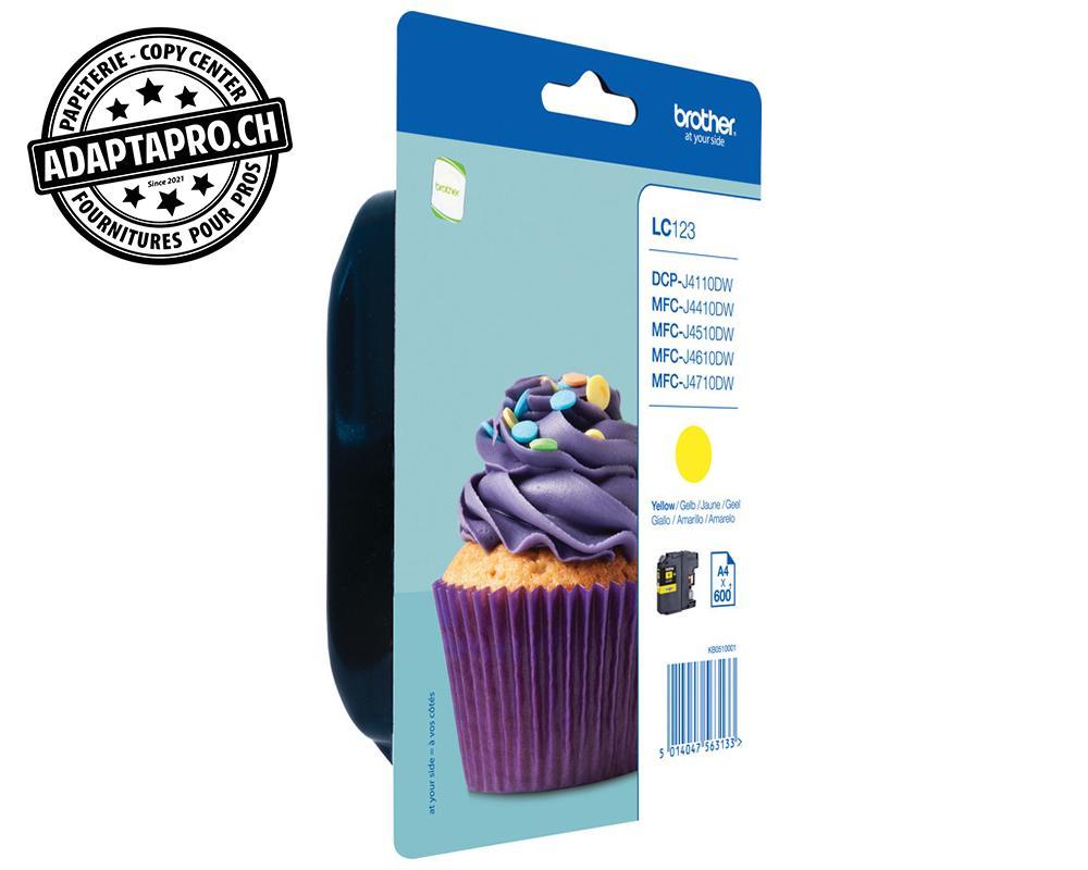 Brother - BRO-LC-123Y - Cartouches d'encre/têtes d'impression Brother - LC-123Y - jaune