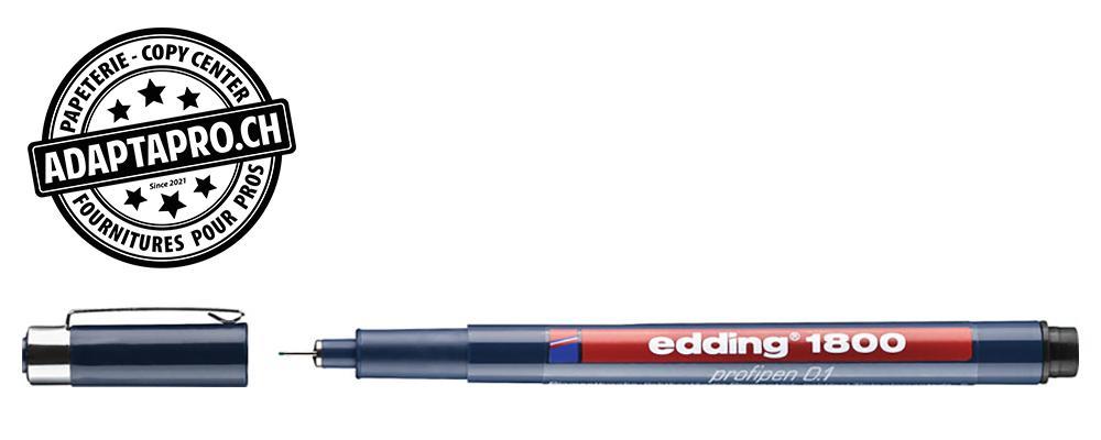 Edding - ED-1800-1-01 - Feutre de précision EDDING 1800 - 0,25mm - noir
