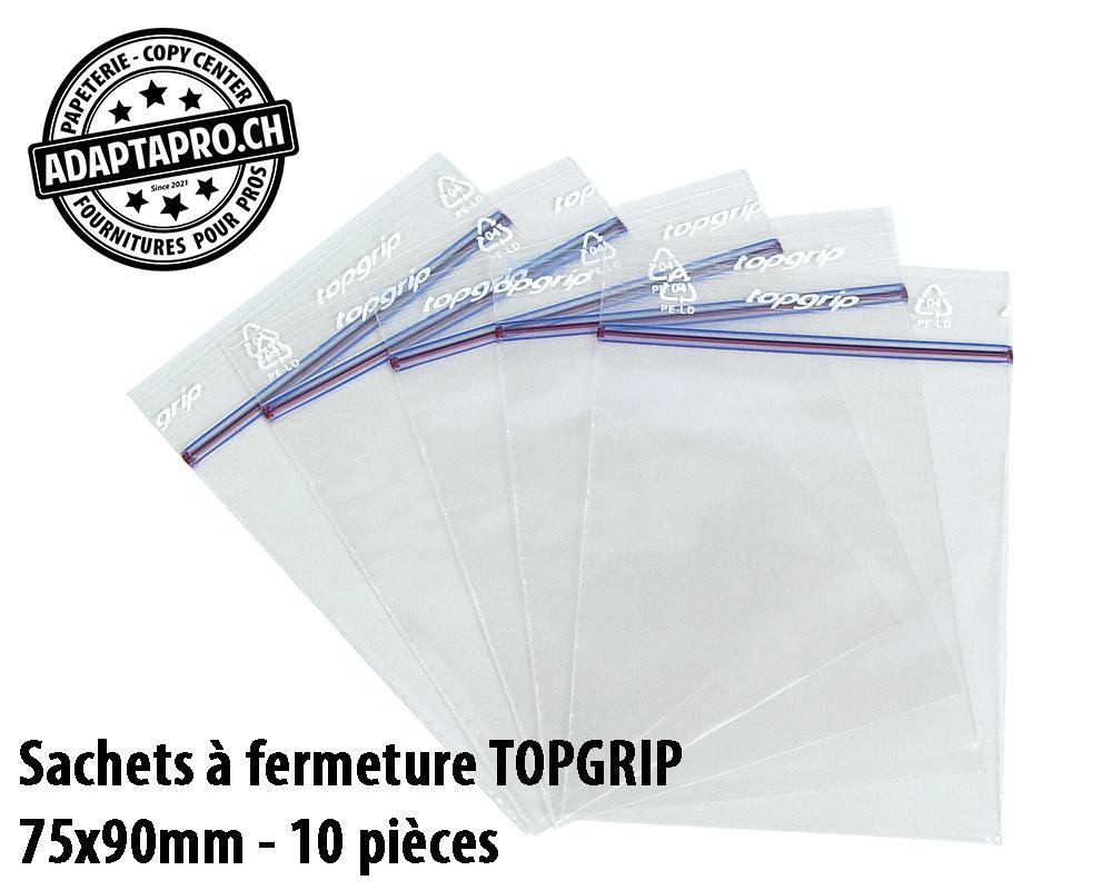 TopGrip - TGP-ANF023 - Sachets à fermeture rapide TOPGRIP - 75x 90mm - 10 pièces