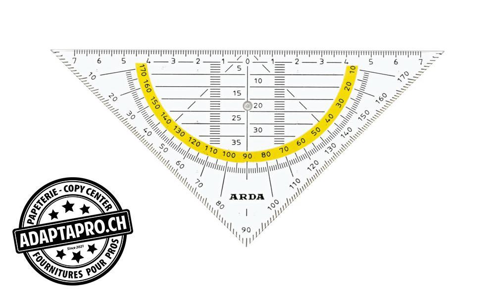 Arda - ARDA-GEO300SS - Equerre de géométrie ARDA Uni - 16 cm