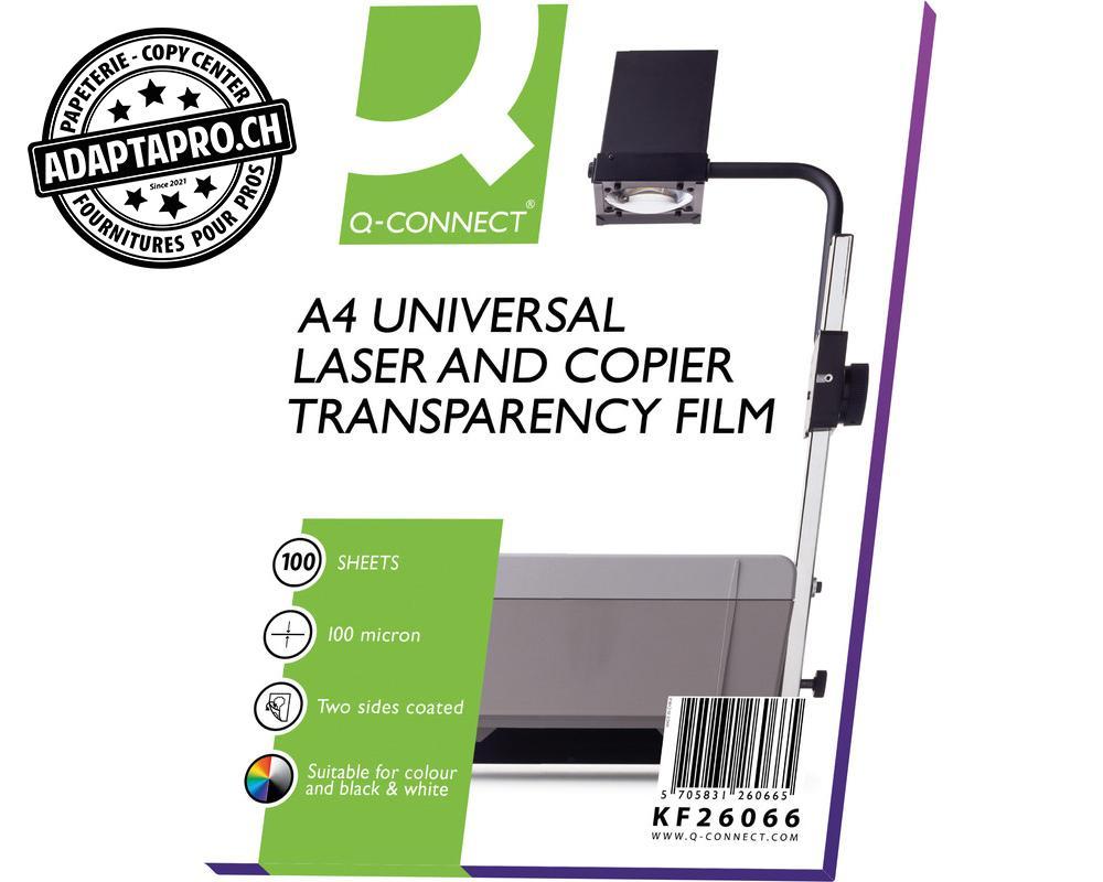 Q-Connect - KF26066 - Transparents Q-CONNECT - pour imprimantes laser - A4