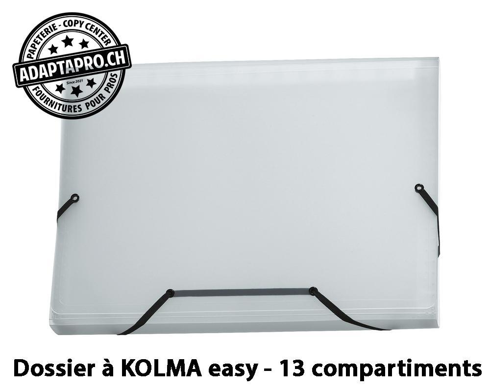 Kolma - KOL-11.017.00 - Dossier à compartiments KOLMA easy - 13 compartiments - incolore