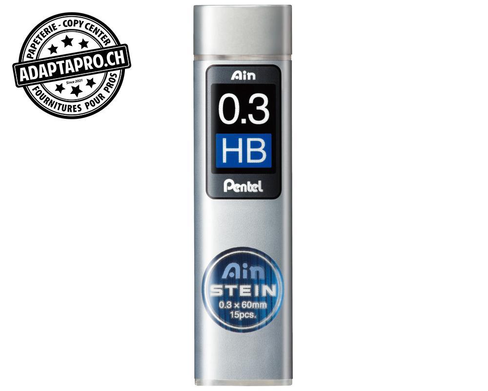 Pentel - PEN-C273-HBO - Mines graphite PENTEL AinStein - 0.3mm - HB - 15 pièces