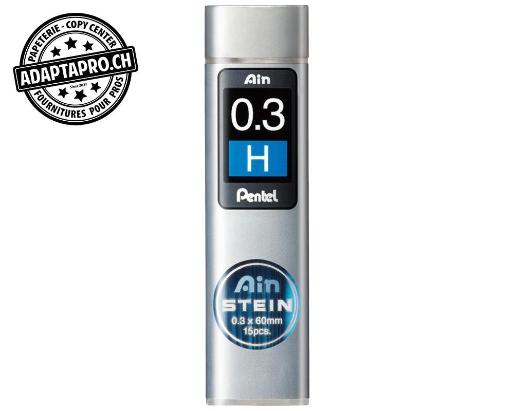 Pentel - PEN-C273-H - Mines graphite PENTEL AinStein - 0.3mm - H - 15 pièces
