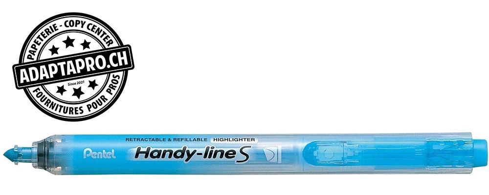 Pentel - PEN-SXS15-SO - Surligneur PENTEL Handy-Line S - rétractable - Bleu fluo