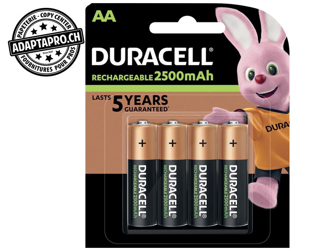 Duracell - DCL-HR06 - Piles rechargeables DURACELL - Mignon AA 1.2V - 4 pièces