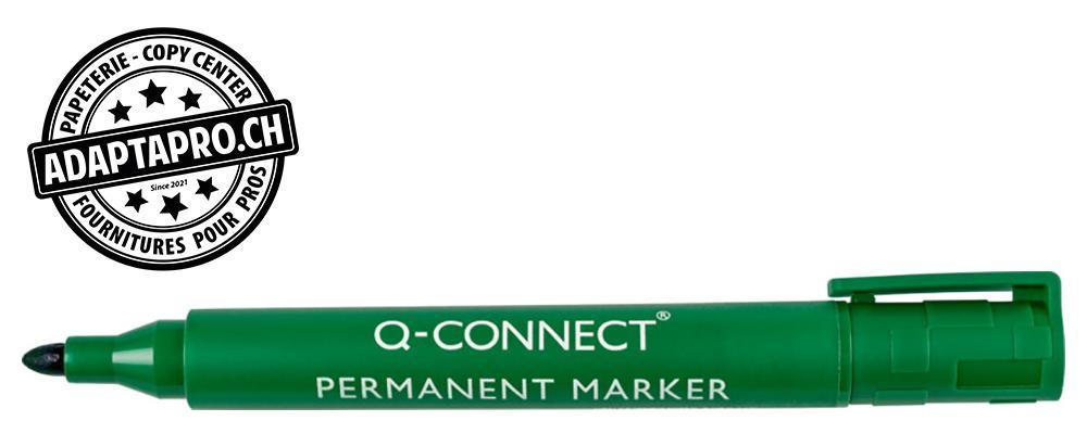 Q-Connect - KF01773 - Marqueur permanent Q-CONNECT pointe ogive - 2-3mm - vert