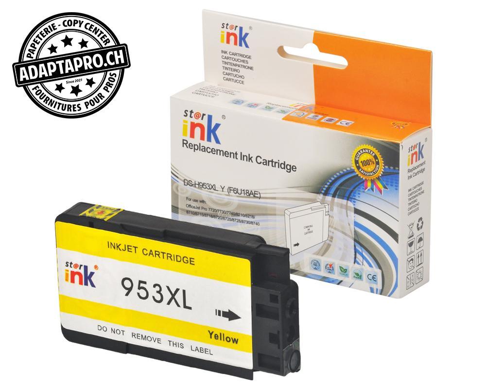 StarInk - SI-H953XL-Y - Cartouche d'encre compatible - HP 953XL Y, F6U18AE - Yellow (27ml / 1'728 feuilles)