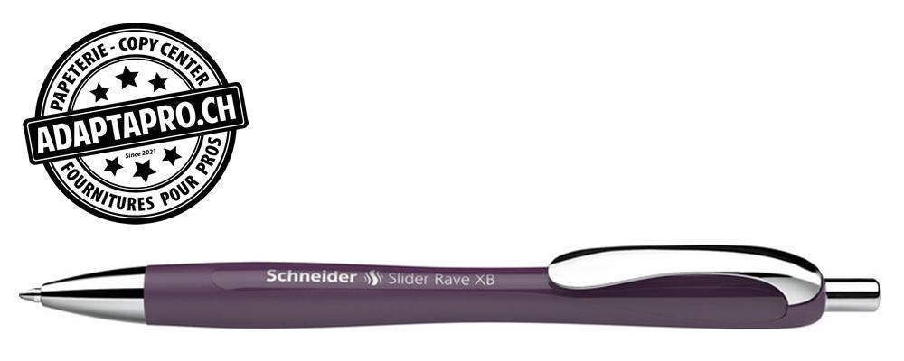 Schneider - SCH-132543 - Stylo à bille - SCHNEIDER Slider Rave XB - Plum - encre bleue