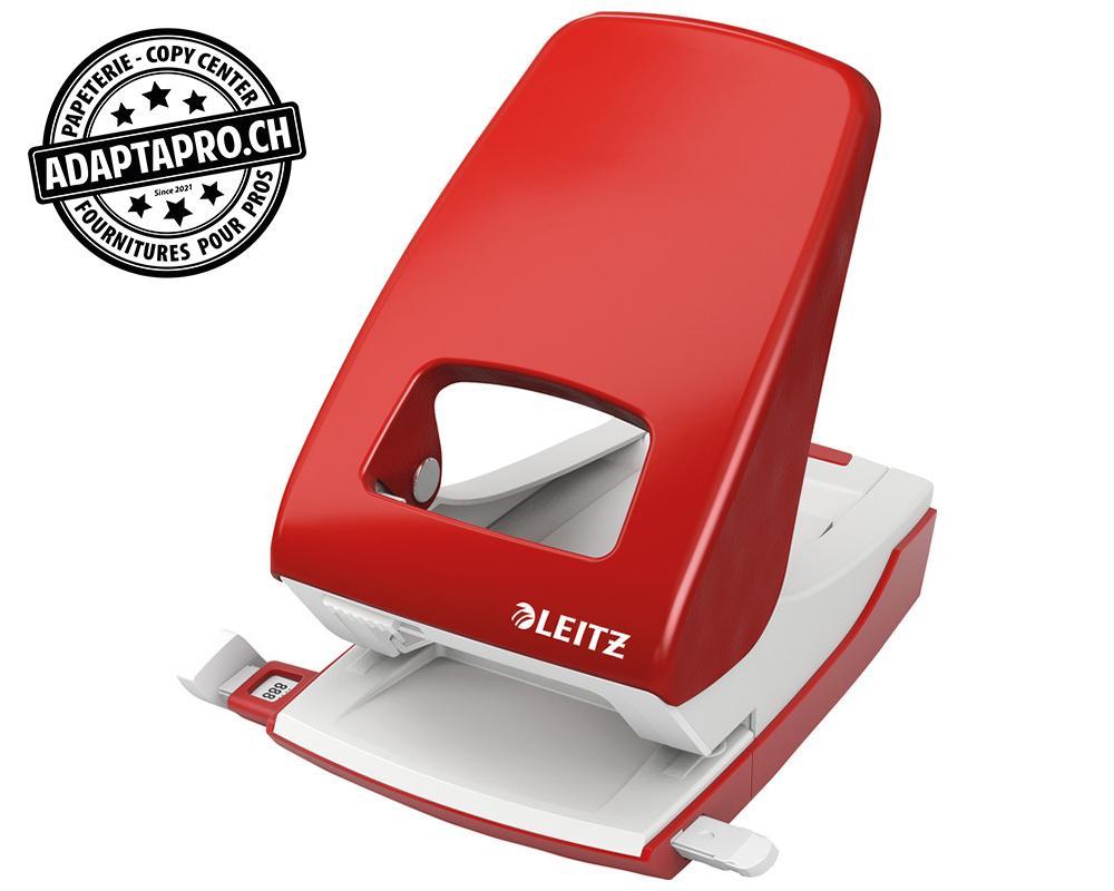Leitz - LTZ-5138-00-25 - Perforateur robuste en métal LEITZ série NeXXt 5138 - rouge