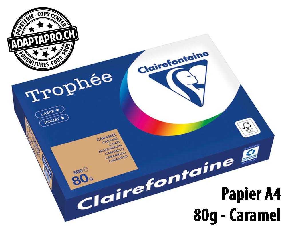 Clairefontaine - CLF-1879PC - Papier universel CLAIREFONTAINE Trophée couleur - A4 80g - 500 flles - caramel