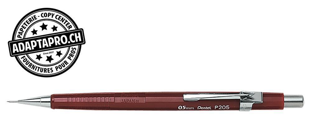 Pentel - PEN-P205-B - Portemine PENTEL Sharp P200 - 0.5mm - rouge