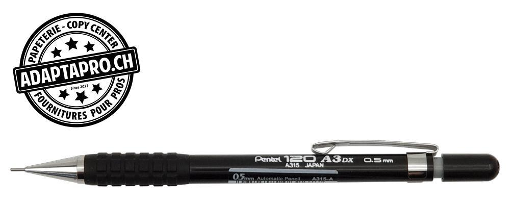 Pentel - PEN-A315-AX - Portemine PENTEL 120 A3 DX - 0.5mm - noir