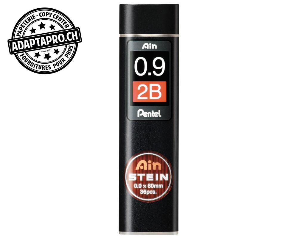 Pentel - PEN-C279-2BO - Mines graphite PENTEL AinStein - 0.9mm - 2B - 36 pces