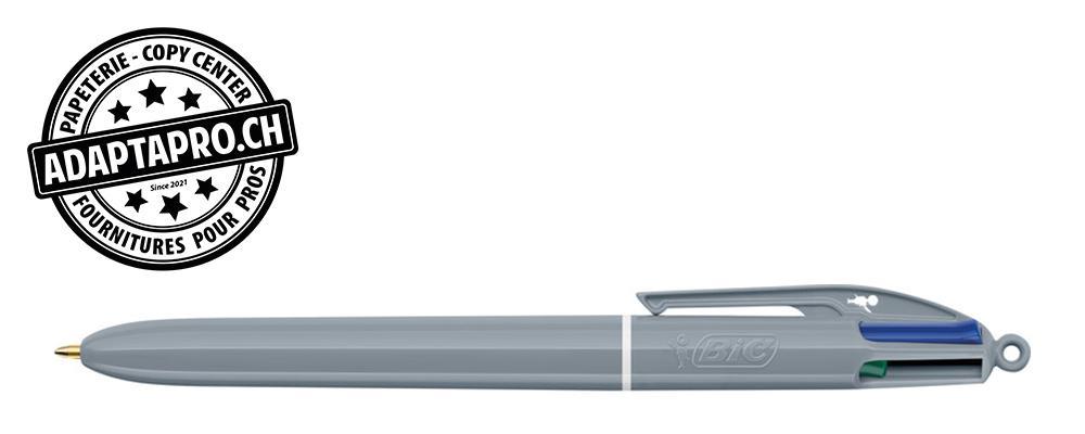 BIC - BIC-303302-GR - Stylo bille quatre couleurs BIC 4 Colours - Mineral Tones Gris