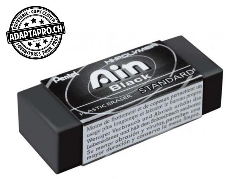 Pentel - PEN-ZEAH06AT - Gomme PENTEL - Hi-Polymer - taille small - Ain noir standard